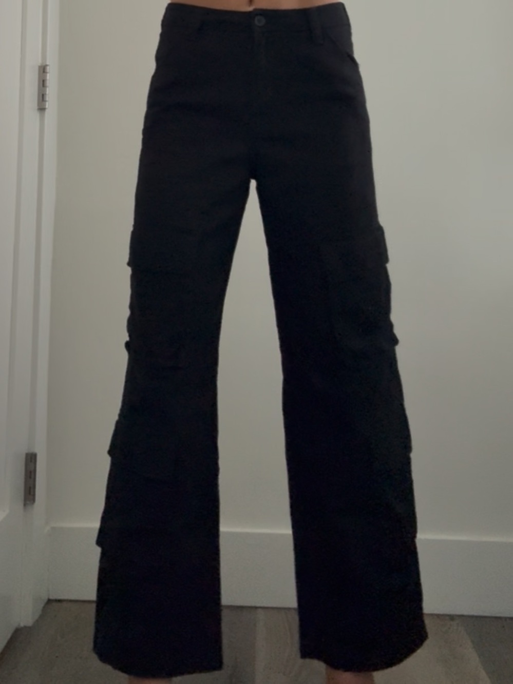 H&M black cargo pants